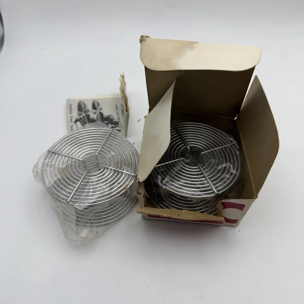 (2) Vtg Stainless Steel 35mm Film Reel 36 EXP‎ 35MM Dark Room Japan - Unused